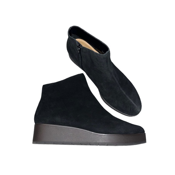 Lucky Brand Karmeya Black Suede Leather Booties - Picture 8 of 12